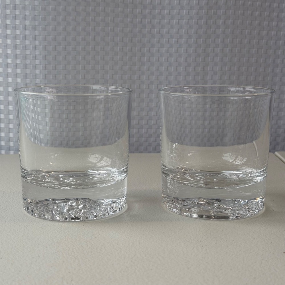 Abbott Collection Lion Base Glass Tumbler Clear 3.5" H (10oz) Heavy Base Whisky